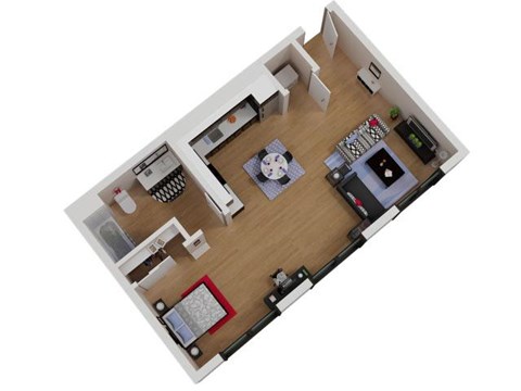 Capitol Yard_ West Sacramento CA_Floor Plan_Studio 3